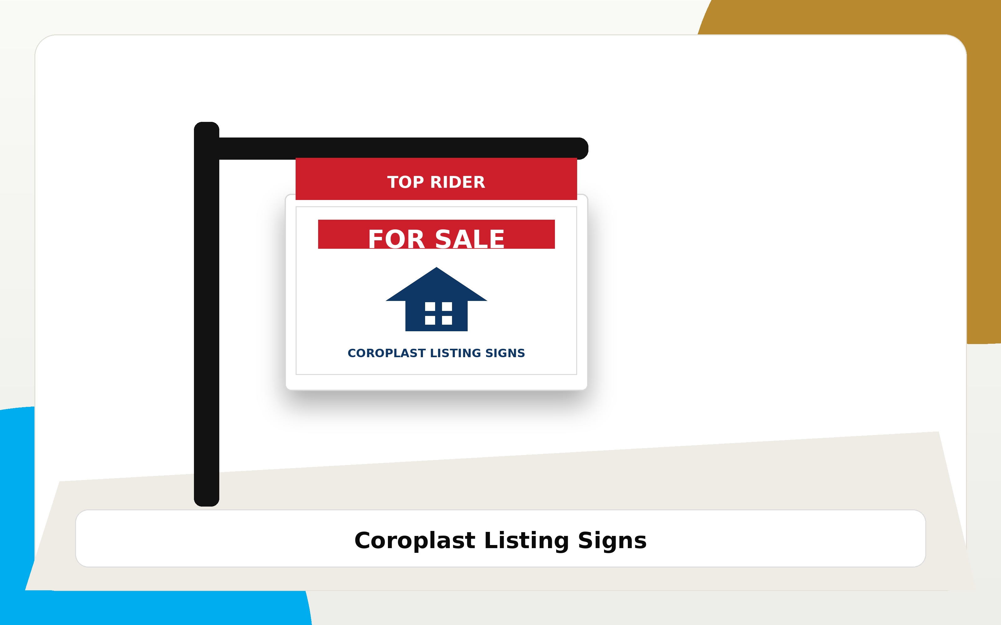 Coroplast Listing Signs