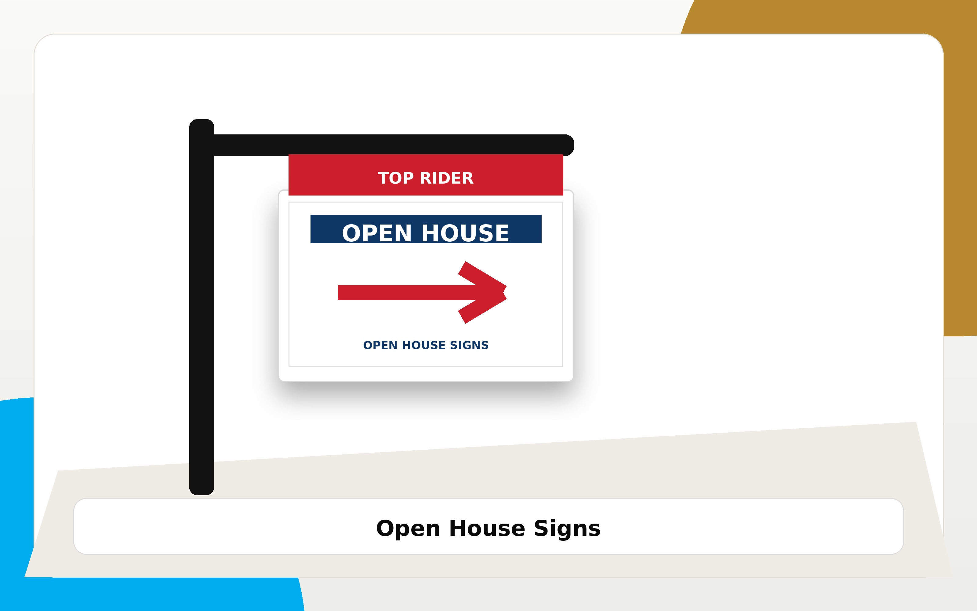 Open House Signs